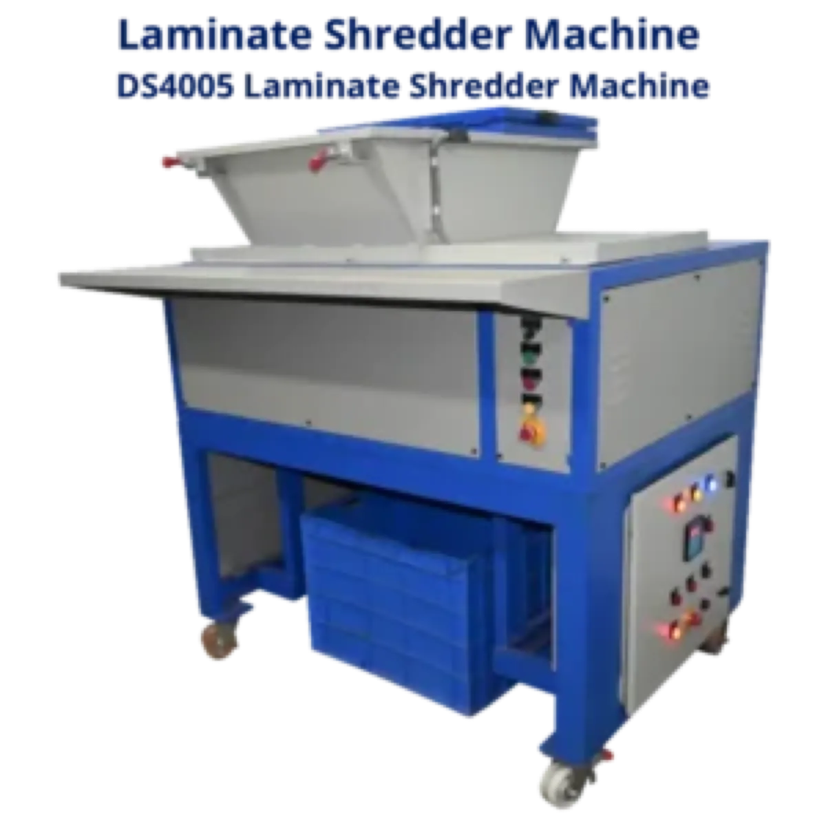 Laminate shredder machine — dual shaft shredder for multi-layer packaging laminates and lamitubes