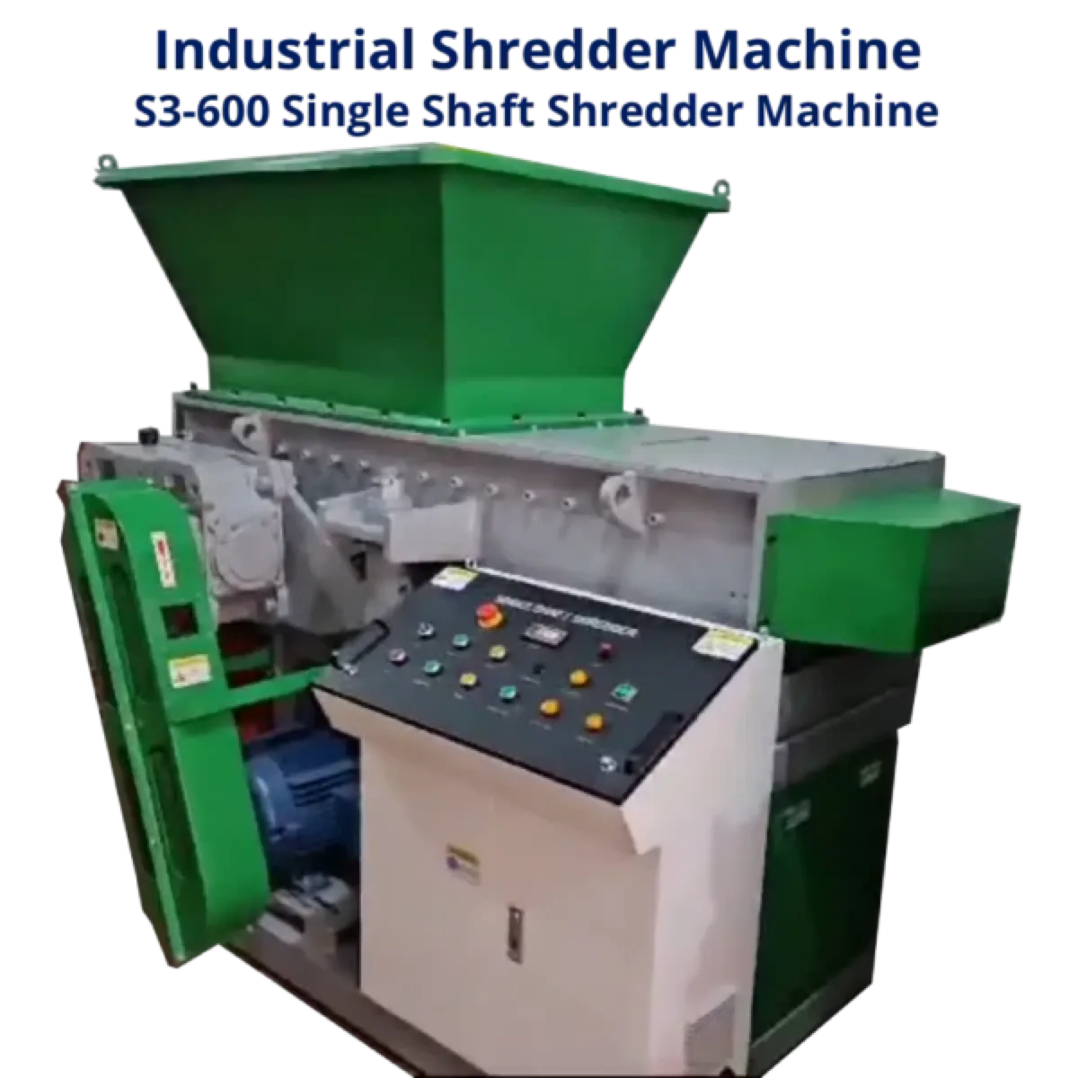 Range of plastic shredder and grinder machines on the Raj Electricals factory floor in Mumbai