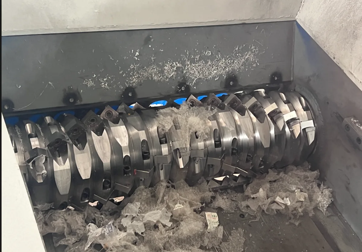 Looking into an S3 series cutting chamber with the rotor in place